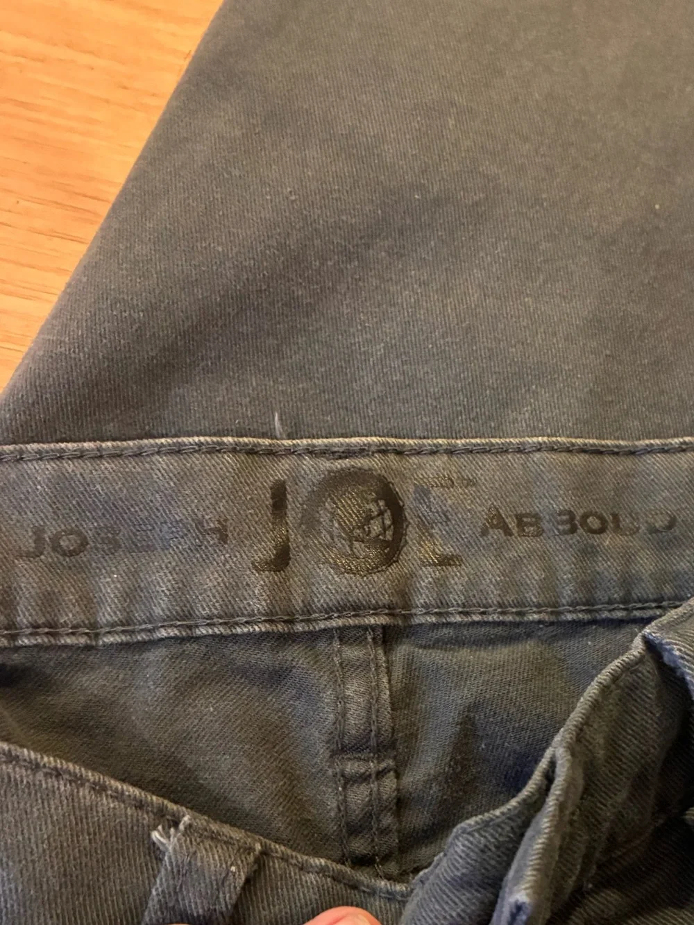 Joseph Abboud Pipe Slim Straight Leg Jeans in dark gray Size 33 x 30